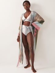 Monsoon Pink Ava Zigzag Stripe Beach Cover-Up - Image 2 of 4