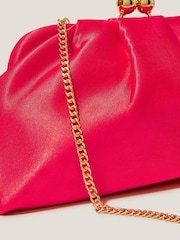 Monsoon Red Rhian Satin Clutch Bag - Image 3 of 4
