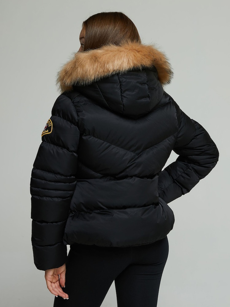 Zavetti Canada Girls Alessia Short Black Puffer Jacket - Image 2 of 6 Zavetti Canada Girls Alessia Short Black Puffer Jacket - Image 2 of 6