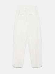 Mint Velvet White Linen Blend Barrel Trousers - Image 5 of 5