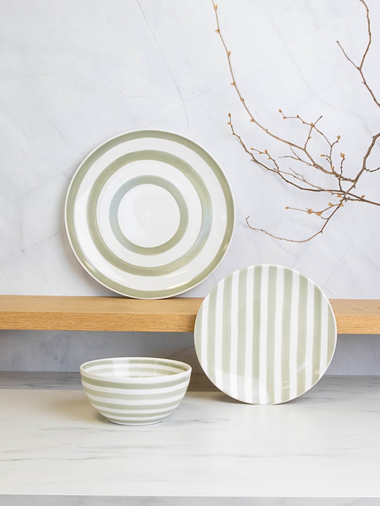 Mary Berry Grey 12 Piece Dinner Set - Image 1 of 5