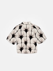 Mint Velvet Black 100% Cotton Shell Print Shirt - Image 7 of 7