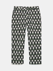 Mint Velvet Black Floral Print Capri Trousers - Image 6 of 8