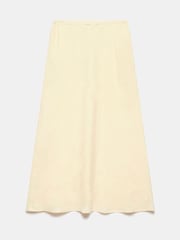Mint Velvet Yellow 100% Linen Maxi Skirt - Image 6 of 6