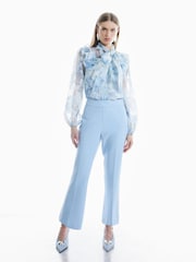 River Island Blue Premium Printed Shirt - Image 3 of 4
