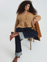 River Island Brown Button Up Cardigan - Image 6 of 6