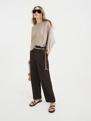 River Island Gold Short Sleeve Batwing T-Shirt - Image 2 of 4