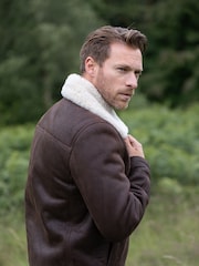 Lakeland Leather Brown Harrier Sheepskin Flying Jacket - Image 10 of 10