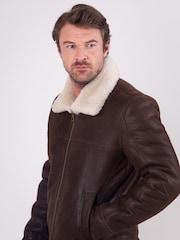 Lakeland Leather Brown Harrier Sheepskin Flying Jacket - Image 2 of 10