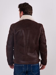 Lakeland Leather Brown Harrier Sheepskin Flying Jacket - Image 3 of 10