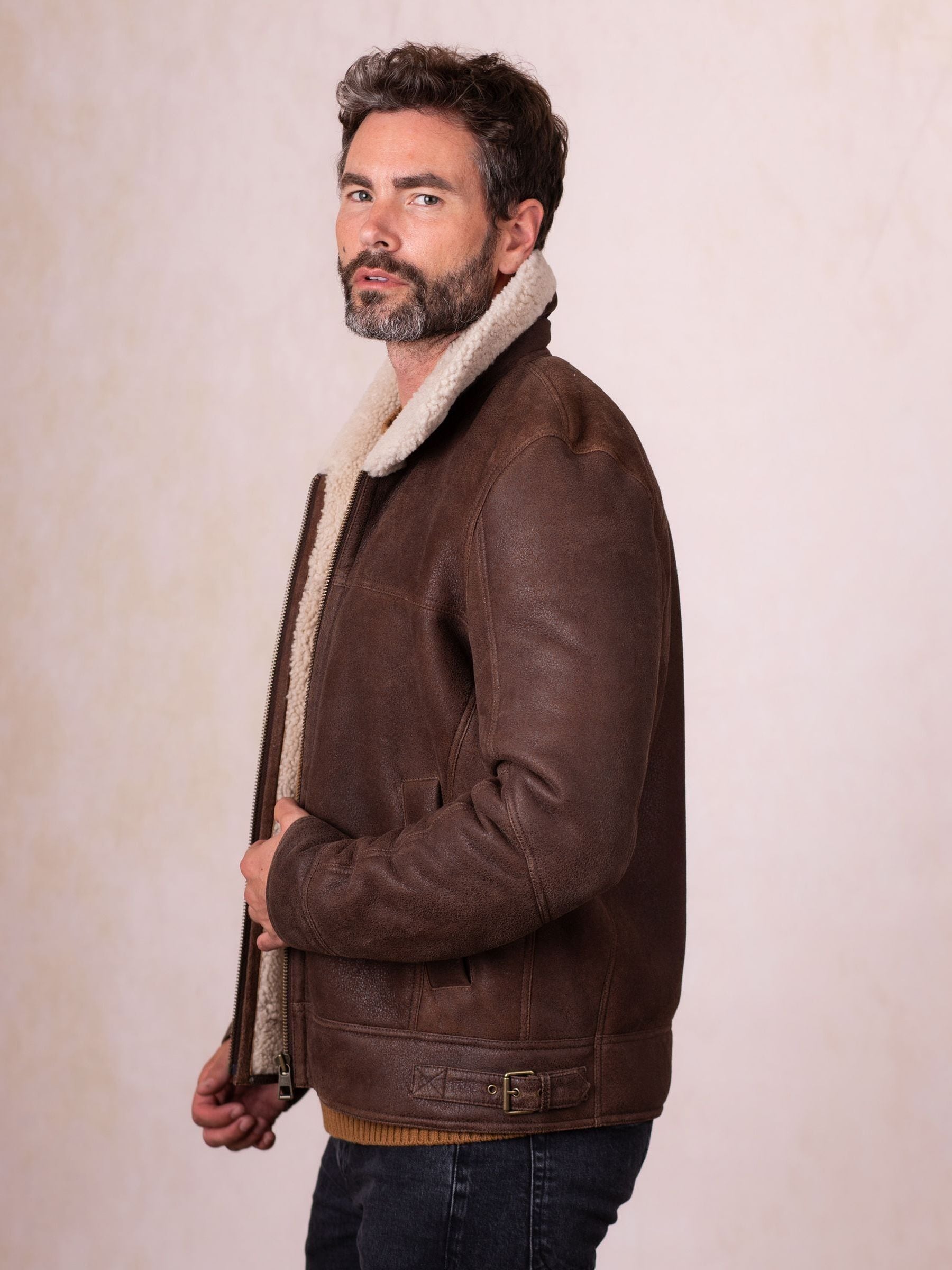 Buy Lakeland Leather Brown Flying Jacket from the Next UK online shop