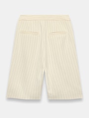 Mint Velvet Yellow Pinstripe Tailored Shorts - Image 8 of 8