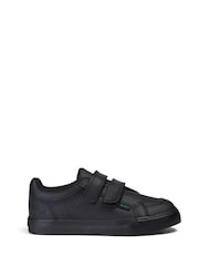 Kickers Black Junior Tovni Twin Strap Patent Leather Trainers - Image 1 of 6