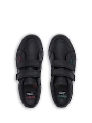 Kickers Black Junior Tovni Twin Strap Patent Leather Trainers - Image 5 of 6