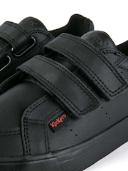 Kickers Black Junior Tovni Twin Strap Patent Leather Trainers - Image 6 of 6