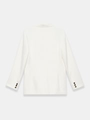 Mint Velvet White Linen Double Breasted Blazer - Image 7 of 7