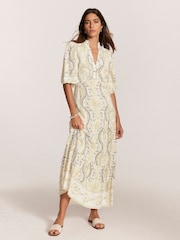 Mint Velvet Yellow Floral Print Maxi Dress - Image 1 of 7