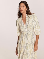 Mint Velvet Yellow Floral Print Maxi Dress - Image 4 of 7