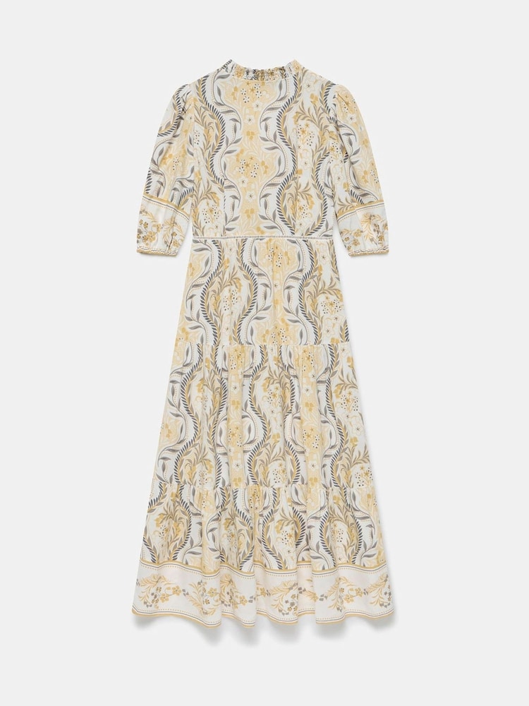 Mint Velvet Yellow Floral Print Maxi Dress - Image 7 of 7