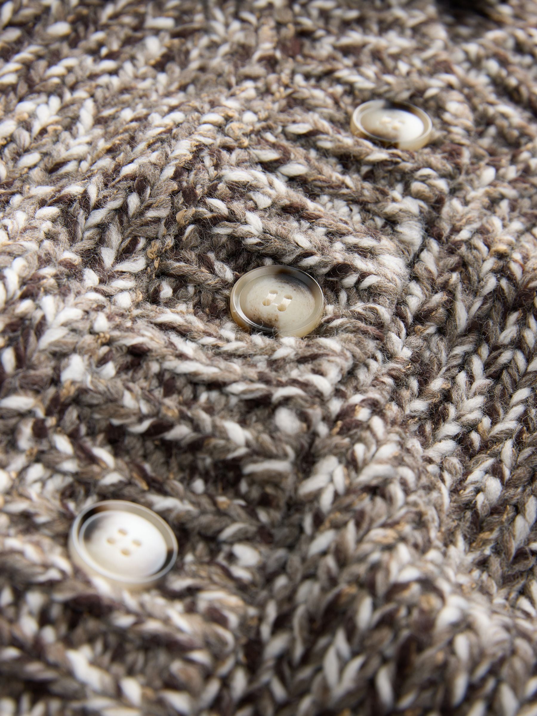 Buy Brown Multi Twist Knitted Cardigan With Wool from Next Bosnia