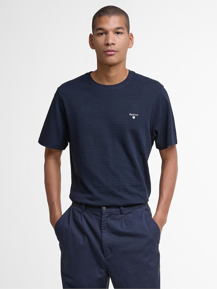 Barbour® Blue Danbrooke Tailored T-Shirt - Image 1 of 7