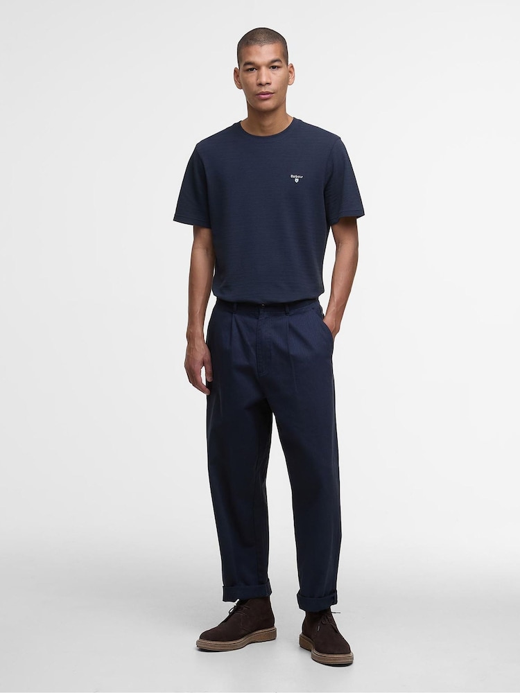 Barbour® Blue Danbrooke Tailored T-Shirt - Image 2 of 7