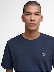 Barbour® Blue Danbrooke Tailored T-Shirt - Image 4 of 7