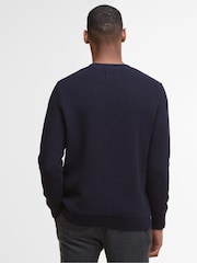 Barbour® Blue Casey Cable Crew Neck Sweater - Image 3 of 7