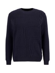 Barbour® Blue Casey Cable Crew Neck Sweater - Image 6 of 7