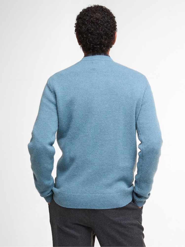 Barbour® Blue Covent Crew Neck Jumper - Image 2 of 7