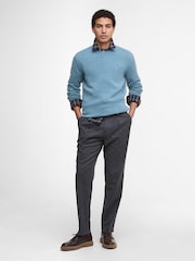 Barbour® Blue Covent Crew Neck Jumper - Image 3 of 7