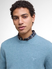 Barbour® Blue Covent Crew Neck Jumper - Image 4 of 7