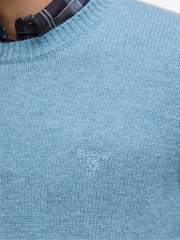 Barbour® Blue Covent Crew Neck Jumper - Image 5 of 7