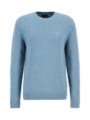 Barbour® Blue Covent Crew Neck Jumper - Image 6 of 7