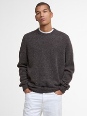 Barbour® Dark Oak Tainsbury Crew Jumper - Image 1 of 7