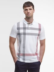 Barbour® White Blaine Tailored Polo Shirt - Image 1 of 5
