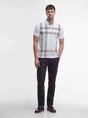 Barbour® White Blaine Tailored Polo Shirt - Image 3 of 5