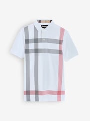 Barbour® White Blaine Tailored Polo Shirt - Image 5 of 5
