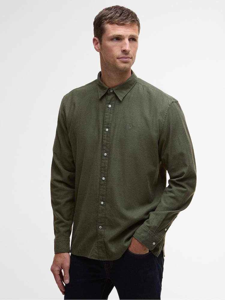 Barbour® Olive Sealane Relaxed Shirt - Image 1 of 7