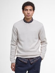 Barbour® Mist Marl Covent Crew Neck Jumper - Image 1 of 7