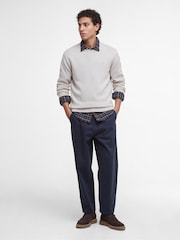 Barbour® Mist Marl Covent Crew Neck Jumper - Image 2 of 7