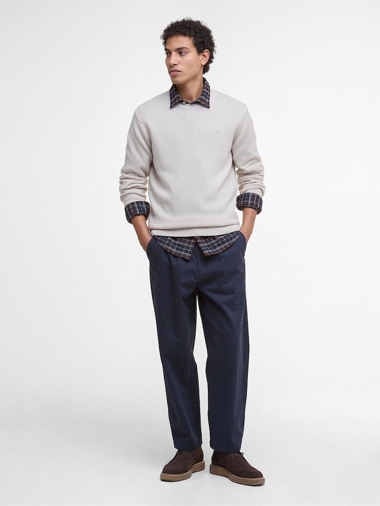 Barbour® Mist Marl Covent Crew Neck Jumper - Image 2 of 7