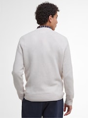 Barbour® Mist Marl Covent Crew Neck Jumper - Image 3 of 7