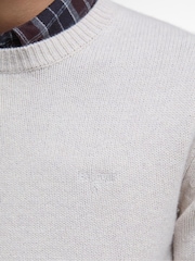 Barbour® Mist Marl Covent Crew Neck Jumper - Image 5 of 7