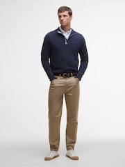 Barbour® Navy Waterbury Half Zip Sweater - Image 3 of 7