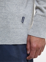 Barbour® Grey Waterbury Crew Neck Sweater - Image 3 of 7