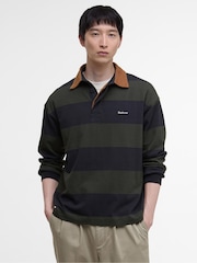 Barbour® Black Newclose OS Rugby Shirt - Image 1 of 6