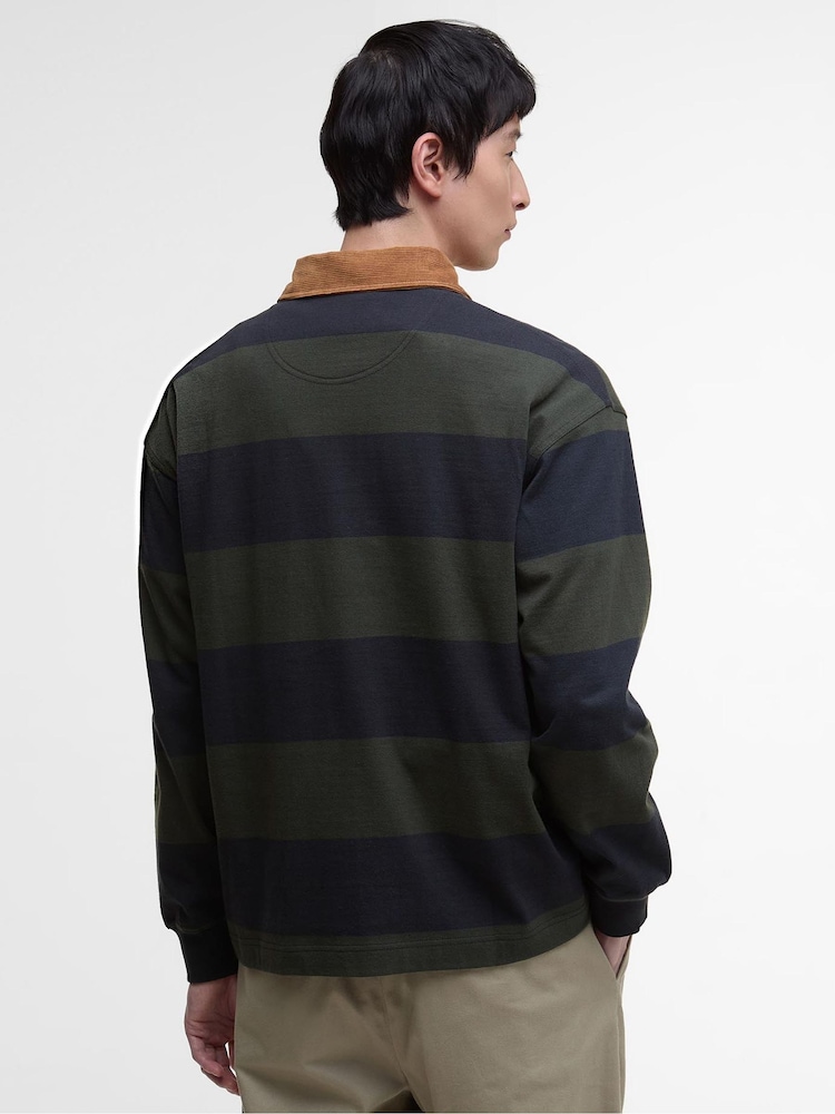 Barbour® Black Newclose OS Rugby Shirt - Image 2 of 6