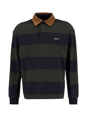 Barbour® Black Newclose OS Rugby Shirt - Image 5 of 6