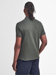 Barbour® Forest Green Classic Polo Shirt - Image 4 of 7